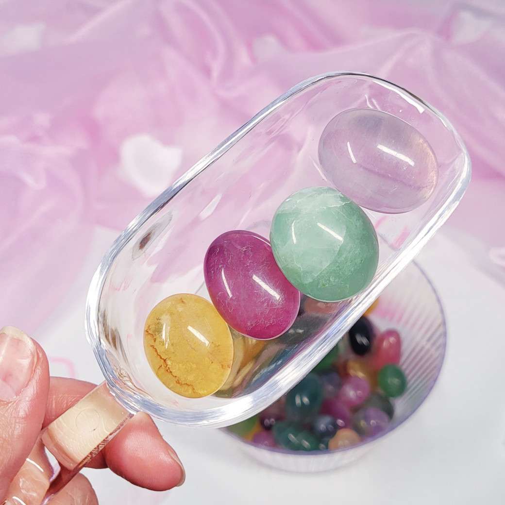 Rainbow Fluorite Tumbles