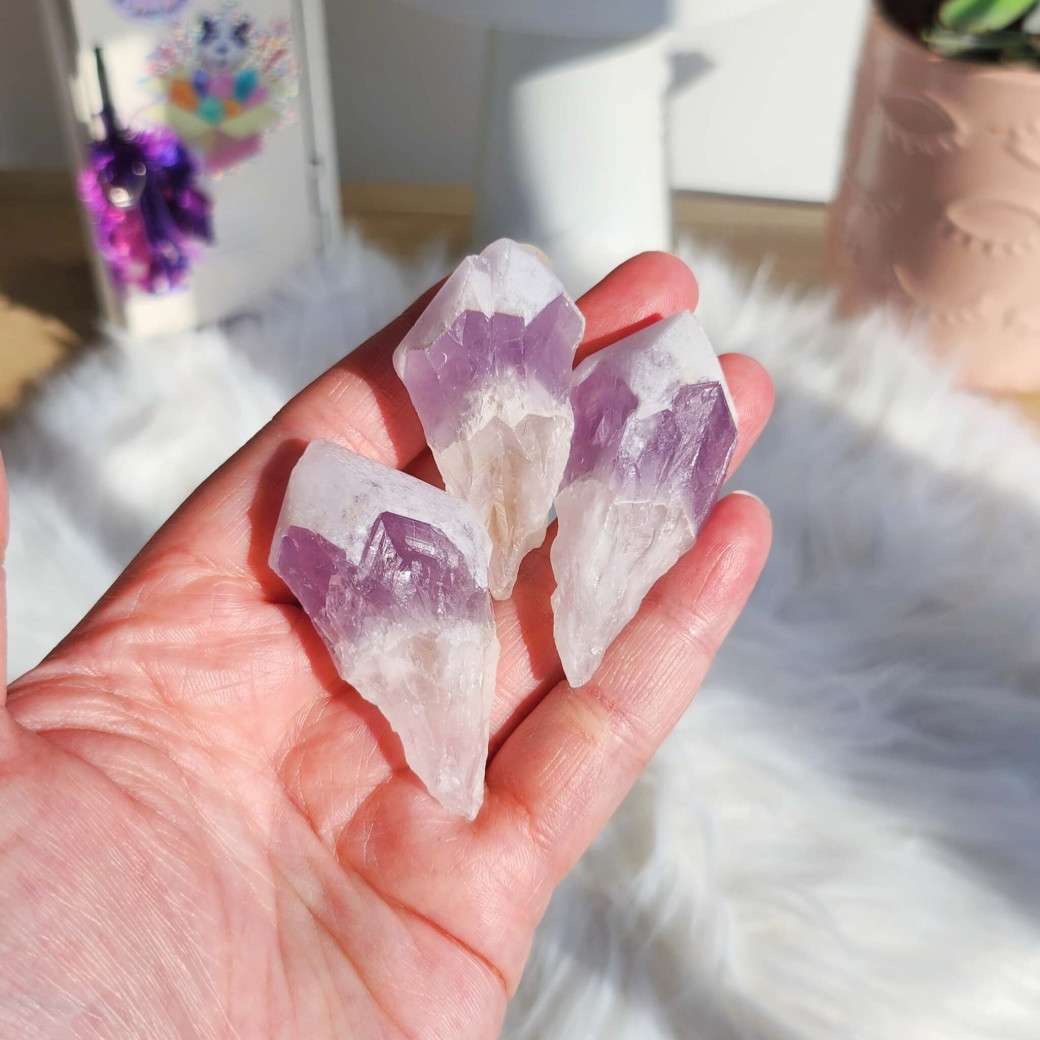 Frosted Sugar Amethyst Point